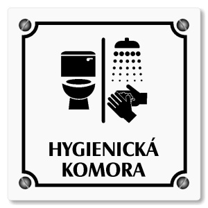 Hygienická komora, 80x80mm, bílá, Kansas